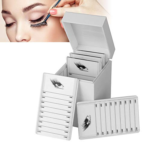 Wimpern Aufbewahrungsbox, 5 Schichten Kunststoff Wimpern Aufbewahrungsbox Makeup Organizer Pfropfen Wimpern Box Weiß Wimpernverlängerung Werkzeuge