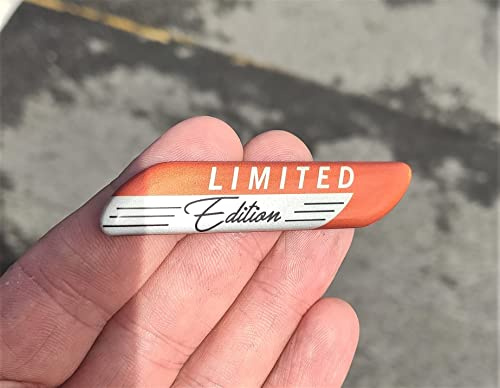 3D-Gel-Silikon-Emblem, Limitierte Auflage, selbstklebend, Auto-Tuning-Emblem (orange)