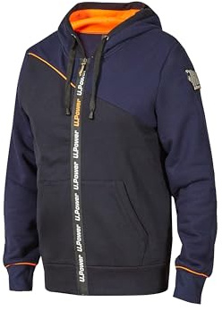 U-POWER | Felpa da Lavoro Uomo con Chiusura a Zip JUPITER, 65% cotone 35% poliestere