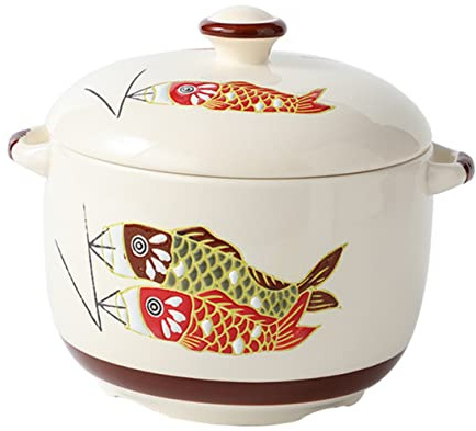 Anneome Ciotola da Zuppa in Ceramica Stile Giapponese Coperchio | Capacità 450ml o 1000ml, Tazza per Stufato Domestico, Accessorio Incluso per Servizio Caldo