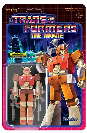 Super 7 Transformers Wreck-Gar – 9,5 cm Transformers-Actionfigur mit Zubehör, Klassische Cartoon-Sammlerstücke und Retro-Spielzeug