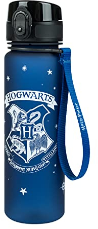 Baagl Kinder Trinkflasche Auslaufsicher Wasserflasche 500ml, Schule und Sport Flasche für Jungen Mädchen Tritan (Harry Potter Hogwarts)