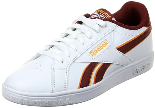 Reebok Sneaker retrò Court Unisex, Bianco Richmaroon Fiercegold, 39 EU