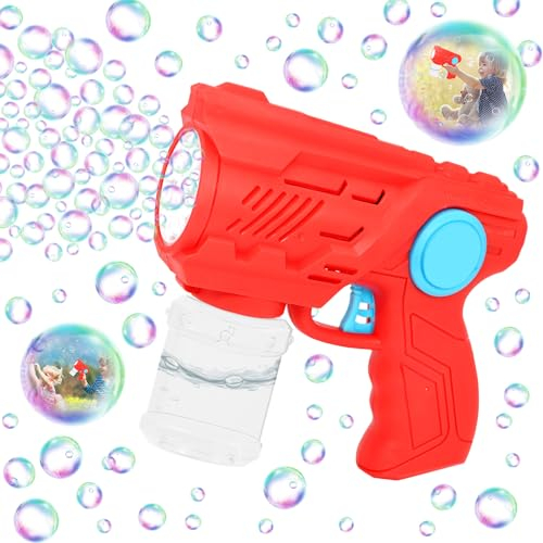 Seifenblasenpistole, Automatische Seifenblasenpistole mit Seifenblasenlösung, Blasenspielzeug, Seifenblasenmaschine Gun 10000+ Blasen/Minute für Erwachsene Kinder Geschenk Geburtstag Party