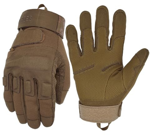 Seibertron Damen Herren S.O.L.A.G Handschuhe taktisch Vollfinger Militär Kampf Armee für Airsoft Militär Paintball Schießen Und Other Outdoor Activities Handschuhe Schwarz