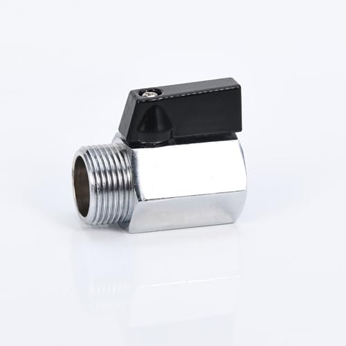 Brass Ball Valve G3/4 Inch Male x Female Thread Pipe Fitting, Heavy Duty Ball Valve Shut Off Switch with Lever Handle, 300WOG(Water, Oil, and Gas), 300PSI