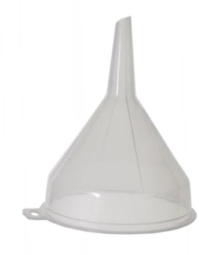 SOTL™ 2X Clear Plastic Funnel For Bottle Filling Essential Oils Arts & Crafts Supplies Science Laboratory Chemicals Vehicle Maintenance Catering Restaurant Liquid Transfer Fluid 18cm