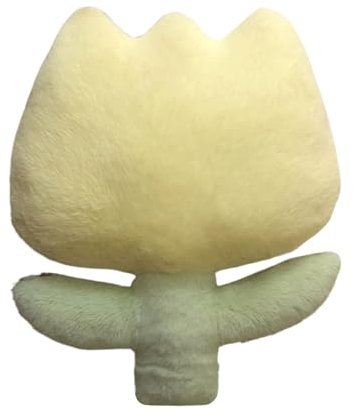 Ueiwffzo Zierkissen Blumenkissen Weiches Blumenförmiges Dekokissen, Einfaches Sofakissen Kuschelkissen für Sofa Bett Zuhause (Gelb,30 cm)