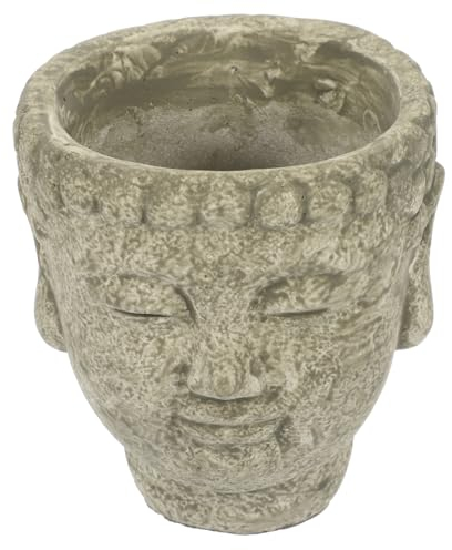MERRYHAPY Planteur Ciment Forme De Bouddha Décoration De Jardin pour Et pour Intérieur Et Extérieur Créatif Et Unique