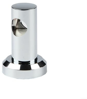 Soporte de pared de 22 mm de diámetro, cromado para barra de ducha, accesorios de baño ajustables con tornillo de fijación para barras de pared, 21,5-22 mm