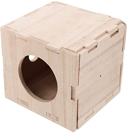 SUPVOX Cachette pour Cochon d'Inde Maison D'intérieur en Bois Lit Aire De Jeu Matériau Structure Robuste