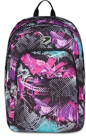 Seven Zaino Scuola Pro XXL Reversibile Detach, Viola, Zaino Doppio Scomparto, Tasca Porta PC e Tasca Porta Borraccia, Scuola Media e Superiore, Ragazza