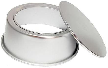 NOLITOY Teglia Per Torta Rotonda Da 10 Pollici in Alluminio Anodizzato Fondo Rimovibile Antiaderente, Stampo Per Cheesecake e Dessert, Resistente a Deformazioni Per Uso Alimentare