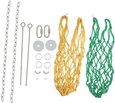 ROMISBABA 1satz Hängende Futter-netzbeutel Für Vögel Multifunktionales Futterspielzeug Für Papageien Und Hühner Für Gemüse Und Obst Einfach Aufzuhängen