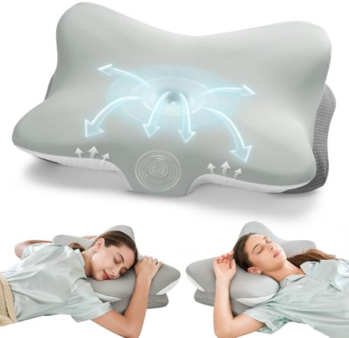 Krightlink Ergonomic Memory Foam Cervical Pillow Contour Design