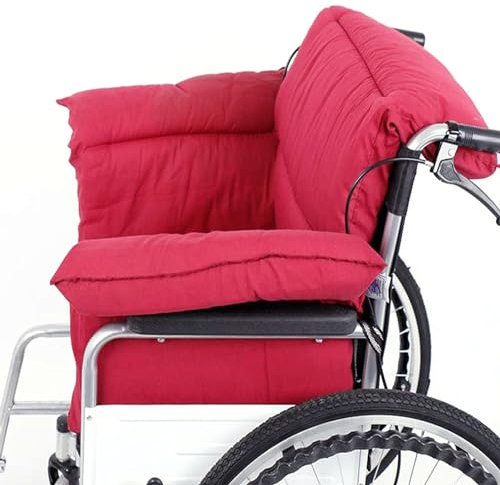 ZPBLWT Coussin de Fauteuil Roulant Intégré, Coussin pour Fauteuil Roulant avec Support Dorsal, Antidérapant Coussin De Confort pour Fauteuil Roulant Chaise