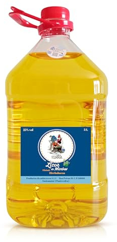 Da miña Terra - 3 Litros - Variante  Hierbabuena  Licor de hierbas Gallego - 25% Vol.