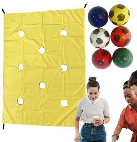 Kustimantu Hole Tarp Team Building Jeu de construction d'équipe Exercices de groupe et activités | Jouet de défi d'équipe en plein air pour l'école, les entreprises, l'entraînement dans le jardin