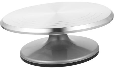 Ciieeo Piatto Girevole per Torte Base Antiscivolo e Rotazione Supporto Stabile per Decorazione Cake Design