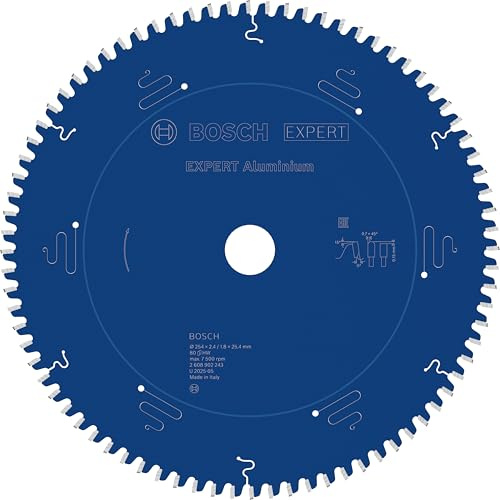 Bosch 1x EXPERT Aluminium Corded-cirkelsågklinga till bordssågar (för Aluminium, Ø mm, Professional Tillbehör Nätdriven bordscirkelsåg)