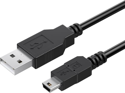 Mugust Cable USB A a Mini USB 2.0,480 Mbps Velocidad de Transferencia,Cable Tipo A a Mini-USB(1m)