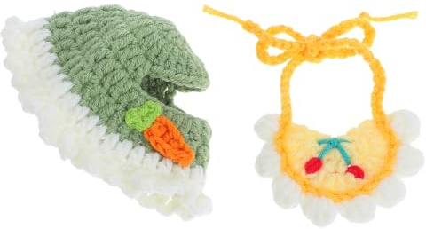 iplusmile Déguisement pour Poupée Chapeau Coiffe Et Bavoir Accessoires pour Poupées