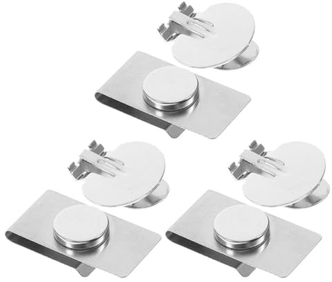 VALICLUD Magnetische Krawattenklammer aus Edelstahl 3 Paar Unsichtbare Hemdclip Krawattenhalter für Herren Kragenfest Faltenfrei Business Hochzeit Meeting