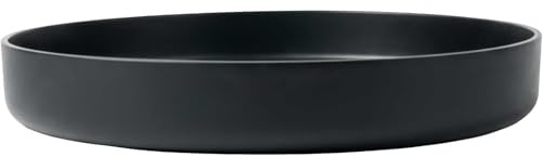 VIVANNO Pflanzschale aus Fiberglas Anthrazit Deko Schale 40x6 cm flach für Pflanzen modern langlebig vielseitig Innen Außen Garten Balkon Terrasse