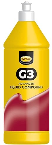 Farécla G3 Advanced Liquid Compound 500ml (AG3-700) – Medium to High Cut Compound for Automotive Paint, Removes Swirls and Fine Scratches, Permanent Results, Use by Hand or Machine, No Fillers