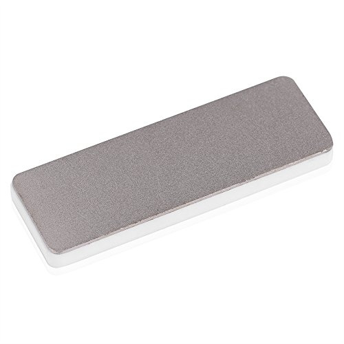 Raguso Piedra de afilar de cerámica de Doble Cara Piedra de afilar de rectángulo pequeño Cuchillo Piedra de afilar con Filo Afilador Universal Herramientas para cincel Tijeras Hachas