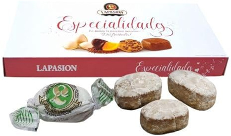 LAPASION Polvorones de Almendra Sin azúcar| Polvorón Navideños |Endulzado con Edulcorantes | Artesanos Españoles | Presentación 1 kg