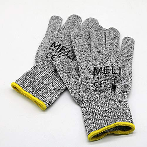 Meli Equipment 10 Paar Arbeitsschutzhandschuhe, Gartenhandschuhe, Schnittschutz-Handschuhe für Arbeit, Garten und Küche, griff- und rutschfest, TÜV-geprüft, in Größen S - XXL (11 / XXL)