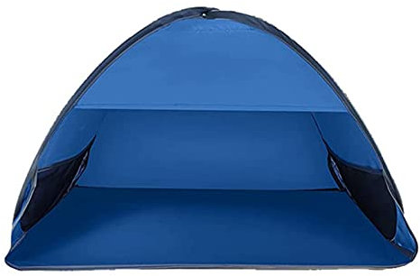 Gmjay Tente de Parasol de Plage Portable Protection UV Abri de Soleil Tente de Parasol de Camping en Plein Air Ouvert Automatique avec Sac de Rangement,L
