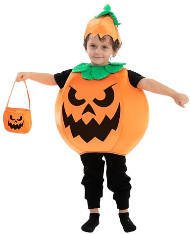 Spooktacular Creations Halloween barn unisex otäck pumpa kostym set för cosplay, klä upp fest