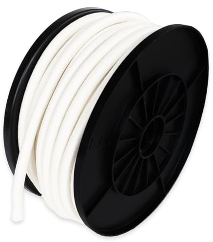 Cuerda elástica Blanca 25 Metros - Calidad Profesional TECPLAST 9SW - Cable elástico - Diámetro 9 mm