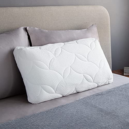 Komfortec Memory Schaum Orthopädisches Nackenstützkissen 70x36x12 cm, Kopfkissen mit Aloe Vera & Bambus Bezug, Ergonomisches Memory Foam Kissen, Premium Qualität Nackenkissen