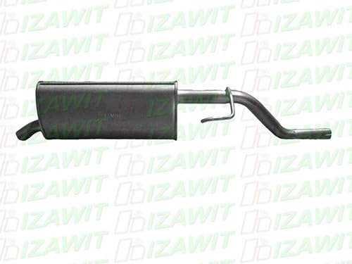 IZAWIT 21.188 Endschalldämpfer Hinten Kompatibel mit OPEL Corsa D Schrägheck S07