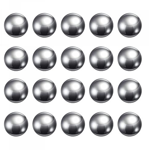sourcing map 50pcs 15mm Carbon Steel Bearing Balls Precision Polished