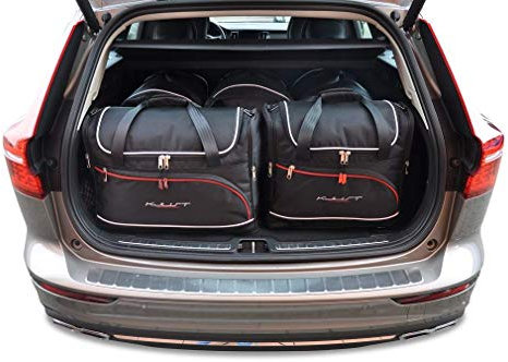 KJUST Dedizierte Kofferraumtaschen 5 stk kompatibel mit VOLVO V60 PHEV II (225) 2019+