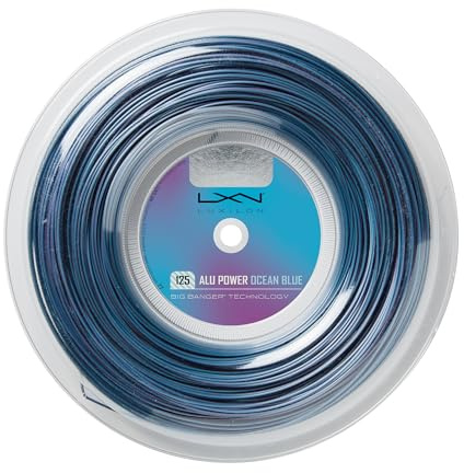 Wilson ALU Power Ocean Blue 125 Tennis String-Reel Tennisband, Vuxna Unisex, Blå/Lila