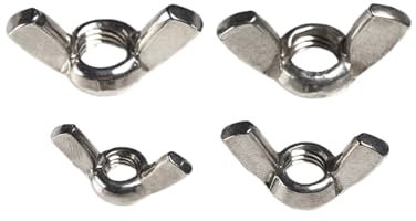 Flügelmutter, metrisches Gewinde, handfest anziehende Mutter, Barren, Edelstahl 304, M3, M4, M5, M6, M8, M10, M12 (Color : 304 Stainless Steel, Size : M10 (5pcs))