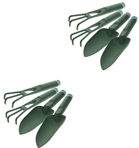 Sosoport 4ensembles Outils De Jardinage Compactes De Petits Outils De Jardin pour Plantes Intérieures Pratiques pour Creuser Désherber Et Transplanter