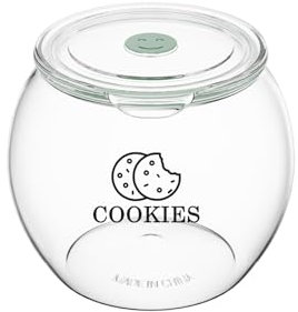 Gzsekken Biscuit Cookie Jar with Lid,Plastic Biscuit Storage Tin,Airtight Sweet Jar Cracker Storage Jar,Round Biscuits Container Candy Buffet Food Storage for Snacks, Dry Goods,Nuts,Keep Crispy