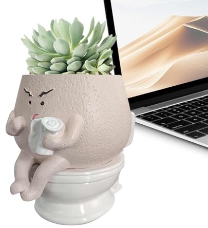 kivrimlarv Macetas Lindas, macetas suculentas Divertidas, macetas únicas, Maceta caprichosa, Maceta Personalizada, Adornos creativos de Plantas Verdes para jardín, Sala de Estar, Dormitorio