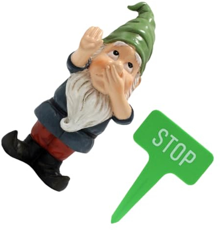 POPETPOP Décor de GNOME en Résine Adorable pour Jardin Extérieur, Statue de Nain de Jardin Pratique et Solide, pour Décoration de Fête de Noël