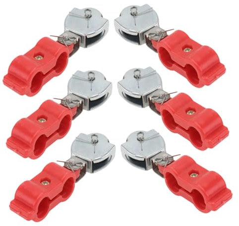 Gatuida 6pcs Heavy Duty Cable Pulley Wheel Swivel Block Diy Pulley System Stainless Steel Caster Wheels Cable Pulley System Handles for Lifting