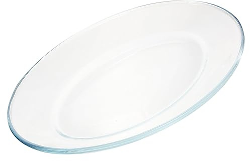 VICASKY Fish Steaming Tray Glass Plate Warming Tray Lid Home Snack Dish Pastry Serving Modern Style Easy Clean