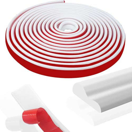Wall Decoration Molding Trim, 1.6in x 20ft Peel and Stick Wall Molding Trim for Mirror Frame, Chair Rail, Self-Adhesive 3D Panel Molding, Wall Protection and Home Flexible DIY Decoration（4cm x 6m）