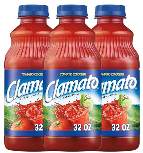 Clamato Original 946 ml – Salsa de Tomate con Almeja para Micheladas, Ceviches y Cócteles - Pack Laborawi (3 x 946ml)