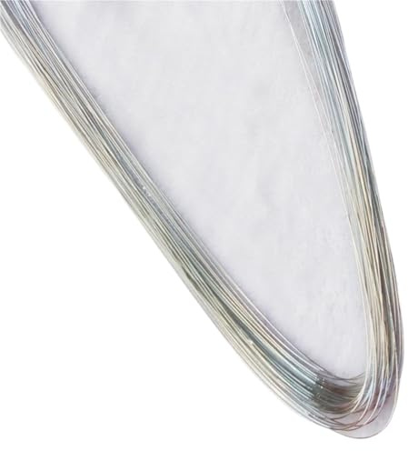 HNULGVI Blumendraht 40-teiliges Set, 22#, 26#, 80 cm Lange DIY-Nylonstrumpf-Blumendraht-Eisenstäbe for Basteln von Blumenkränzen, Bastelzubehör für Heimwerker(Silver,26 0.35mm 40pcs)